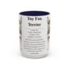 15oz Toy Fox Terrier Mug, Navy, front view