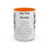 15oz Toy Fox Terrier Mug, Orange, front view
