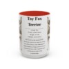 15oz Toy Fox Terrier Mug, Red, front view