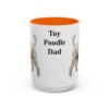 15oz Toy Poodle Dog Dad Mug, Orange, front view