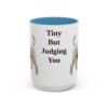 15oz-toy-poodle-mug-humor-light-blue 15oz Funny Toy Poodle Mug, Light Blue, front view
