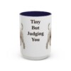 15oz-toy-poodle-mug-humor-navy 15oz Funny Toy Poodle Mug, Navy, front view