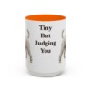 15oz-toy-poodle-mug-humor-orange 15oz Funny Toy Poodle Mug, Orange, front view