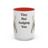 15oz-toy-poodle-mug-humor-red 15oz Funny Toy Poodle Mug, Red, front view