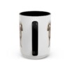 15oz Toy Poodle Latin Mug, Black, back view