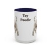 15oz Toy Poodle Mug, Navy, front view