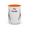 15oz Toy Poodle Mug, Orange, front view
