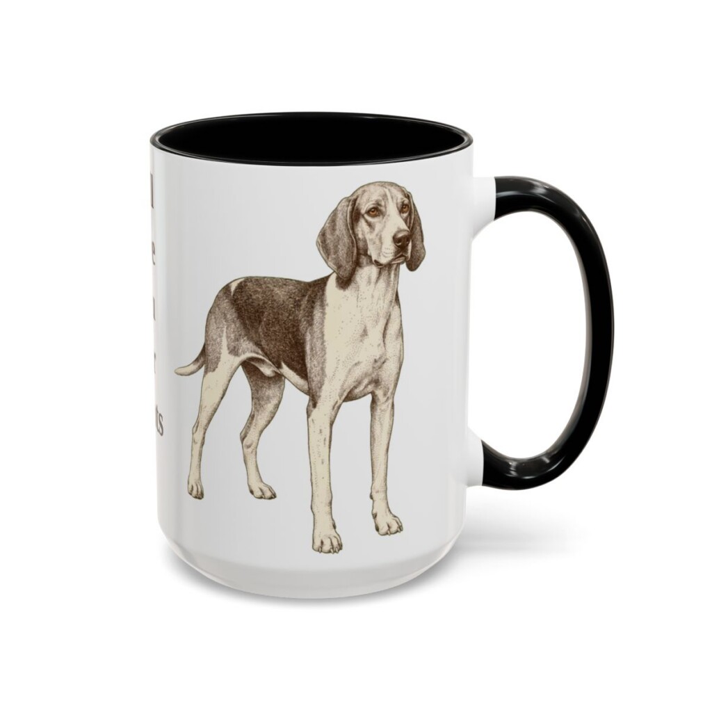15oz-treeing-walker-coonhound-mug-humor-black-right 15oz Funny Treeing Walker Coonhound Mug, Black, right side view