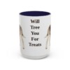 15oz-treeing-walker-coonhound-mug-humor-navy 15oz Funny Treeing Walker Coonhound Mug, Navy, front view