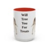 15oz-treeing-walker-coonhound-mug-humor-red 15oz Funny Treeing Walker Coonhound Mug, Red, front view
