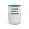 15oz Treeing Walker Coonhound Mug, Light Blue, front view