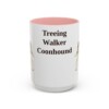 15oz Treeing Walker Coonhound Mug, Pink, front view