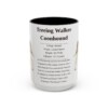 15oz Treeing Walker Coonhound Mug, Black, front view