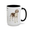 15oz Treeing Walker Coonhound Mug, Black, right side view