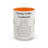 15oz Treeing Walker Coonhound Mug, Orange, front view