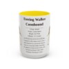 15oz Treeing Walker Coonhound Mug, Yellow, front view