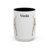 15oz Vizsla Mug, Black, front view