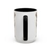 15oz Vizsla Dog Dad Mug, Black, back view