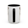 15oz Funny Vizsla Mug, Black, back view