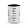 15oz Funny Vizsla Mug, Black, front view