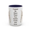 15oz Funny Vizsla Mug, Navy, front view