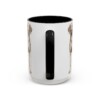15oz Vizsla Latin Mug, Black, back view