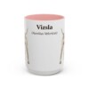 15oz Vizsla Latin Mug, Pink, front view