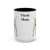 15oz-vizsla-mug-mom-black-front 15oz Vizsla Dog Mom Mug, Black, front view