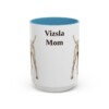 15oz-vizsla-mug-mom-light-blue 15oz Vizsla Dog Mom Mug, Light Blue, front view