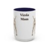 15oz-vizsla-mug-mom-navy 15oz Vizsla Dog Mom Mug, Navy, front view