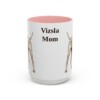 15oz-vizsla-mug-mom-pink 15oz Vizsla Dog Mom Mug, Pink, front view