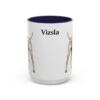 15oz Vizsla Mug, Navy, front view
