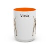 15oz Vizsla Mug, Orange, front view