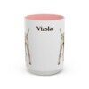 15oz Vizsla Mug, Pink, front view