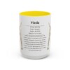 15oz Vizsla Mug, Yellow, front view