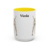 15oz Vizsla Mug, Yellow, front view