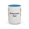15oz Weimaraner Dog Dad Mug, Light Blue, front view