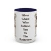 15oz-weimaraner-mug-humor-navy 15oz Funny Weimaraner Mug, Navy, front view