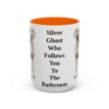 15oz-weimaraner-mug-humor-orange 15oz Funny Weimaraner Mug, Orange, front view