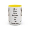 15oz-weimaraner-mug-humor-yellow 15oz Funny Weimaraner Mug, Yellow, front view