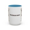 15oz Weimaraner Mug, Light Blue, front view