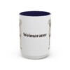 15oz Weimaraner Mug, Navy, front view