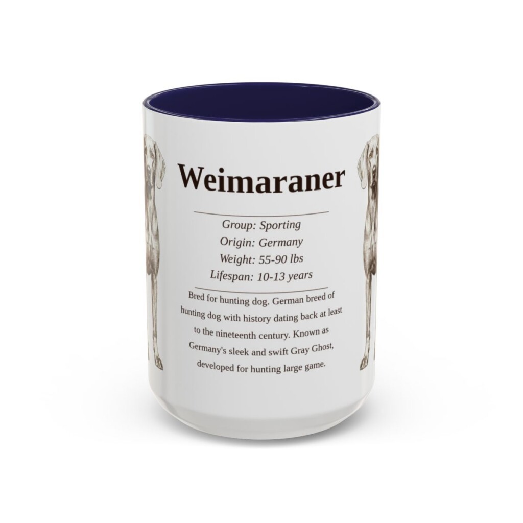 15oz-weimaraner-mug-writeup-navy 15oz Weimaraner Mug, Navy, front view