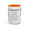 15oz-weimaraner-mug-writeup-orange 15oz Weimaraner Mug, Orange, front view