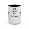 15oz Funny Welsh Springer Spaniel Mug, Black, front view