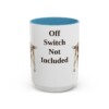 15oz Funny Welsh Springer Spaniel Mug, Light Blue, front view