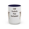 15oz Funny Welsh Springer Spaniel Mug, Navy, front view