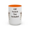 15oz Funny Welsh Springer Spaniel Mug, Orange, front view