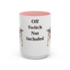 15oz Funny Welsh Springer Spaniel Mug, Pink, front view