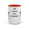 15oz Funny Welsh Springer Spaniel Mug, Red, front view